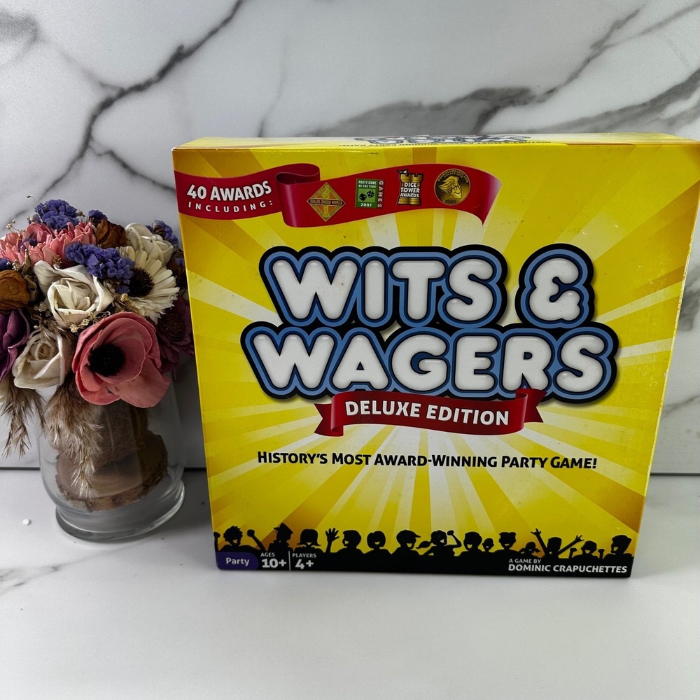 ❌SOLD❌Wits Wagers Deluxe Edition Party Game Historys Most Award Winning Ages 10+